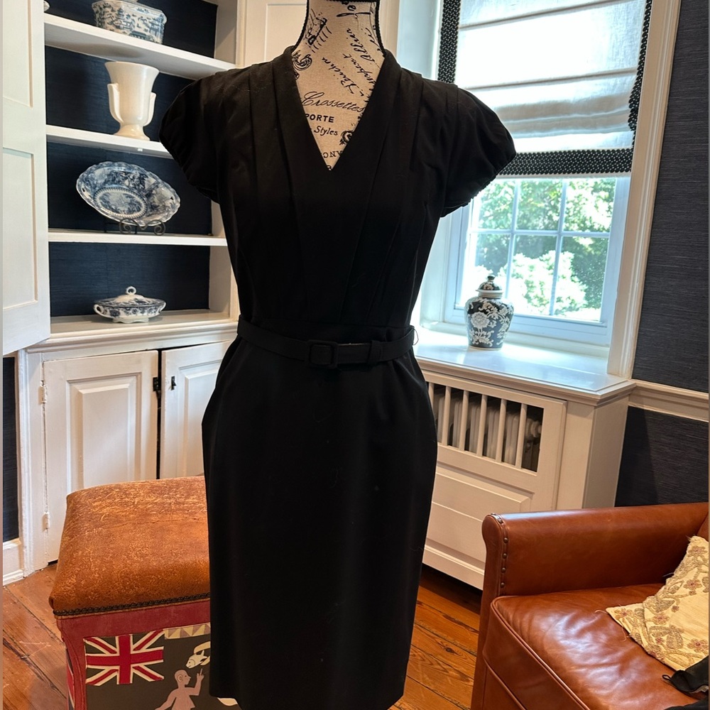 Black power dress from Banana Republic